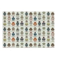 thumbnail image 1 of Robot Cutting Board, Various Different Super Robot Set in Cartoon Style Fantasy Futuristic Machine, Decorative Tempered Glass Cutting and Serving Board, Large Size, Multicolor, by Ambesonne, 1 of 1