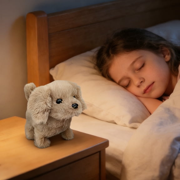 Robot Dog - Interactive Walking & Barking Plush Toy Puppy | Realistic Tail Wagging Electronic Pet for Boys | Perfect Holiday & Birthday Gift for Boys, Girls, Teens