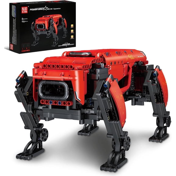 Robot Dog MK Dynamics Building Kits, MOC Building Blocks Set to Build, Gift for Collections Enthusiasts(936 Pieces with Motor APP Remote Control)