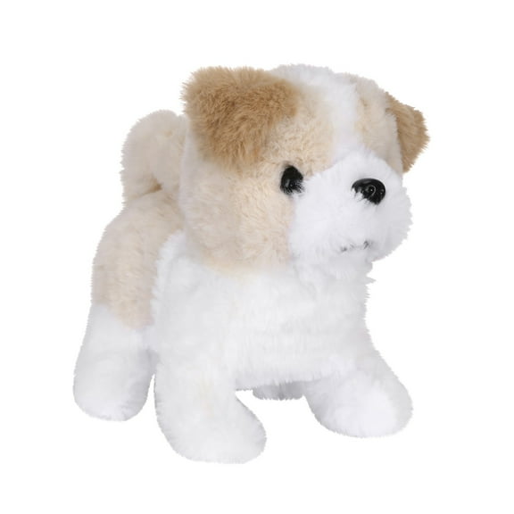 A Robot Dog Realistic Simulation Smart Plush Toy Border Collie Style With Walking And Barking Function For Kids Toddlers Interactive Pet Companion Gift With Sound Effects