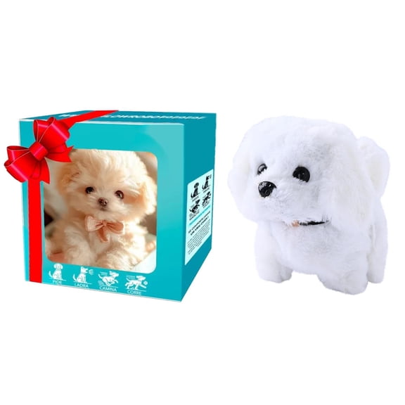 Robot Dog,Realistic Toy Dog,Robot Dog Robot Puppy,2026 New Robot Dog, Robot Puppy That Acts Like A Real Puppy,Realistic Robotic Puppy,Walking, Barking,Wagging,Gift(White)