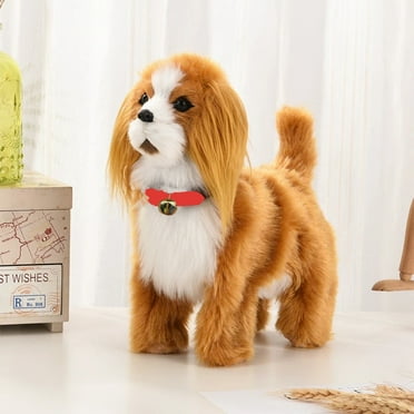 Robot Dog Toys Interactive Electronic Plush Puppy Sound Control Teddy Walk Bark with Music Touching Control Robotic Animal Pet