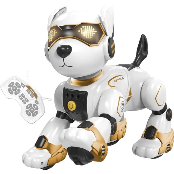 Robot Dog Toys for Kids, Remote Control Dog Robot, Voice & Touch Control, Sing, Dance, Rechargeable Robo Pet for Boys Girls Ideas