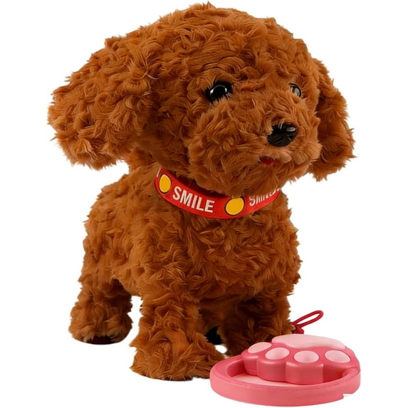 Robot Dogs Realistic, Wuffy Robot Dog, Interactive Walking Plush Robots Dog Toys with Touch Sensing, Voice Mimic, LifelikeSounds, Tongue & Licking Motion,Battery Powered Puppy