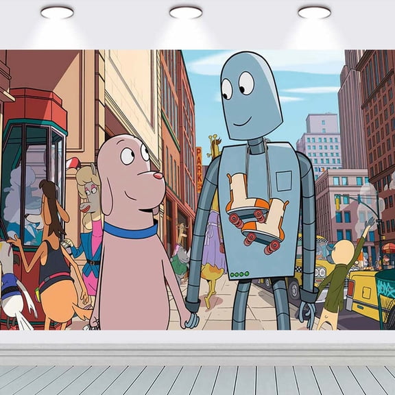 Robot Dreams school Poster Backdrop Banner Party Supplies Birthday Decorations Background for Photography Taspestry