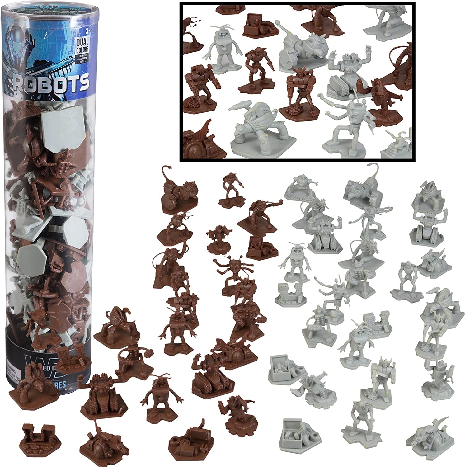 Robot Fantasy Sci-fi Action Figures - 52 Futuristic Space Battle Toys