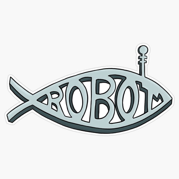 Robot Fish Sci Fi Cybernetic Marine Animal Art Vinyl Sticker