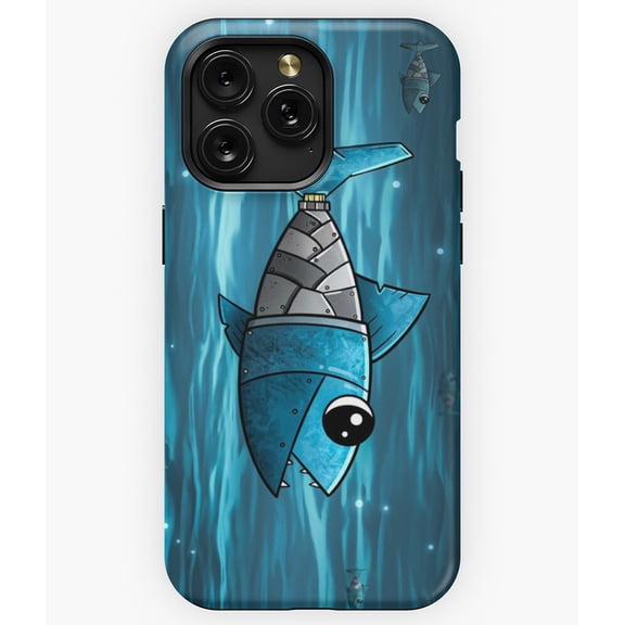Robot Fish Sci-Fi Mechanical Aqua G5726 Phone Case for iPhone17 16 15 14 13 12 11 Pro Max