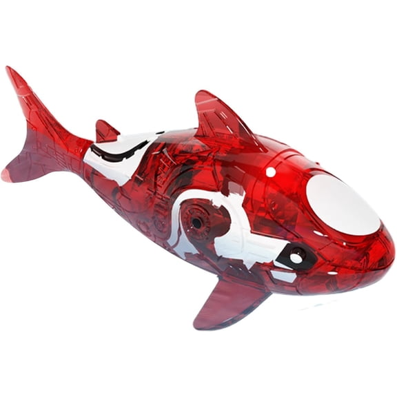 Robot Fish Toy - Swimming Electronic Pet, Realistic Motion Shark Design, LED Auto Moving Body | Rechargeable Robotic Fish Bath Pool