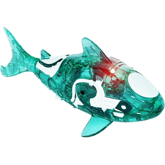 Robot Fish Toy - Swimming Electronic Pet, Realistic Motion Shark Design, LED Auto Moving Body | Rechargeable Robotic Fish Bath Pool