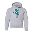 thumbnail image 1 of Robot Holding A Flower Hoodie Juniors -Image by Shutterstock,  Medium, 1 of 4