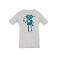 thumbnail image 1 of Robot Holding A Flower T-Shirt Infant -Image by Shutterstock,  12 Months, 1 of 4