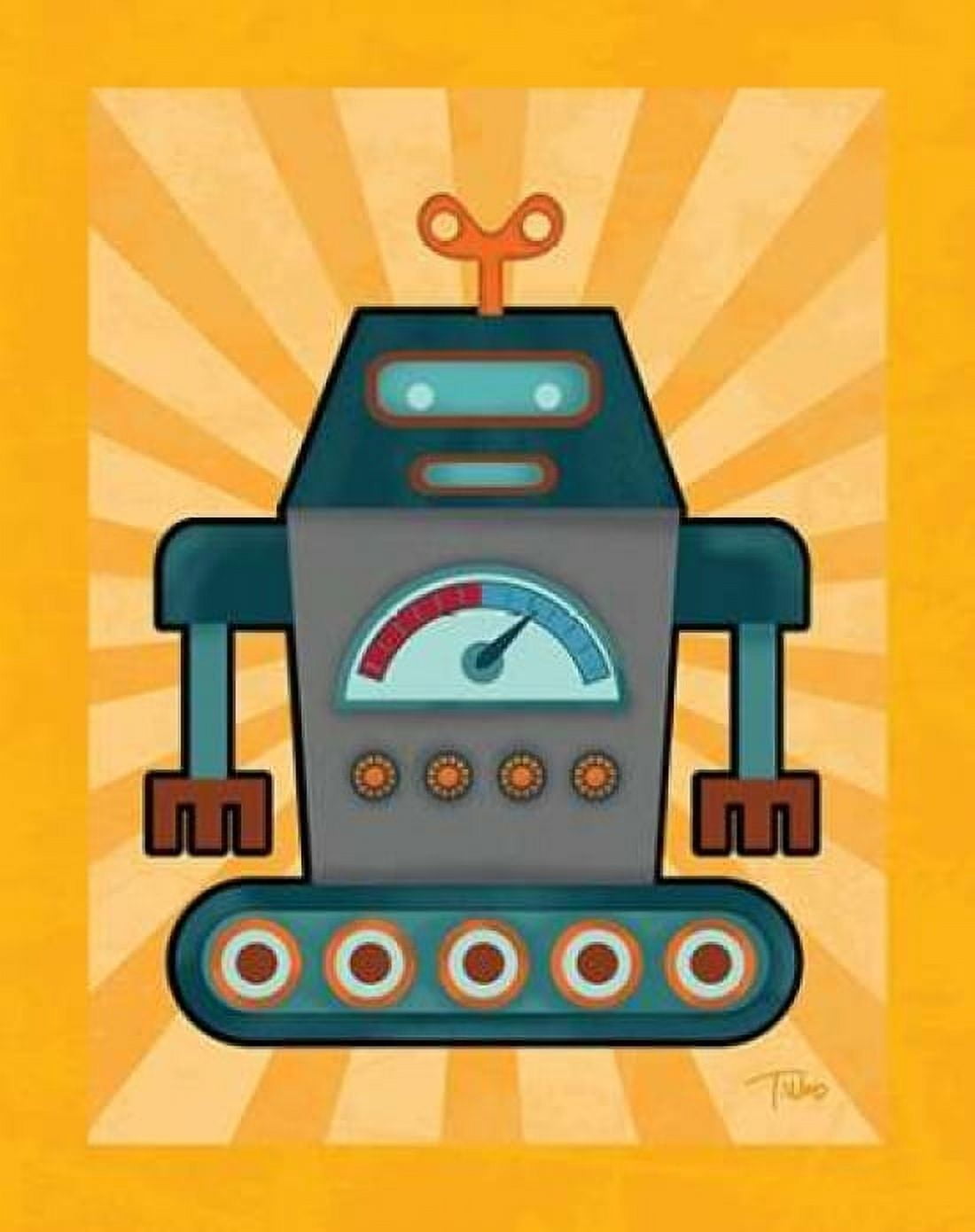 Robot IV Canvas Art - Teresa Woo (22 x 28)