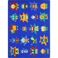 thumbnail image 1 of Robot Invasion 10'9" x 13'2" area rug in color Multi, 1 of 1