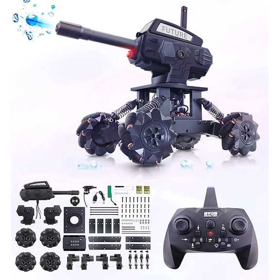 Robot Kits,360 Drifting RC Tank Toy,Science Projects for Ages 13+, STEM Educational Kit for Beginner,10 mph Fast DIY Remote Control Car,Programmable/Rechargeable, for Birthday.