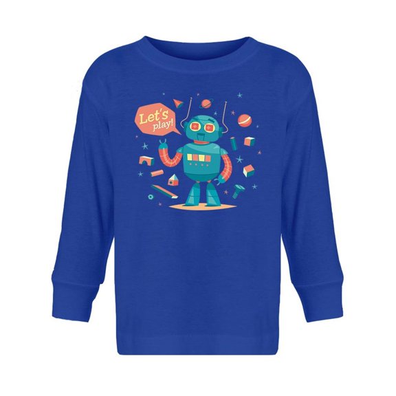 Robot Let's Play Long Sleeve Toddler -Image by Shutterstock,  3 Toddler