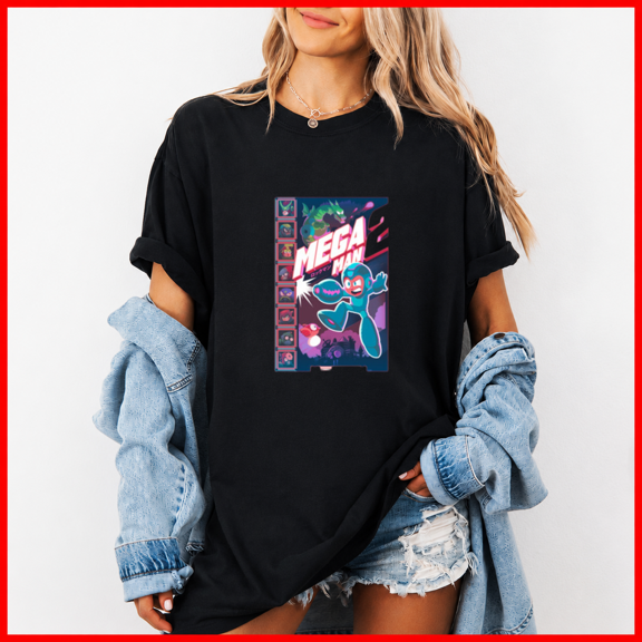 Robot Masters Mega Man 2 Gaming Retro Graphic Fan Gift Unisex T-Shirt, up to size 5XL
