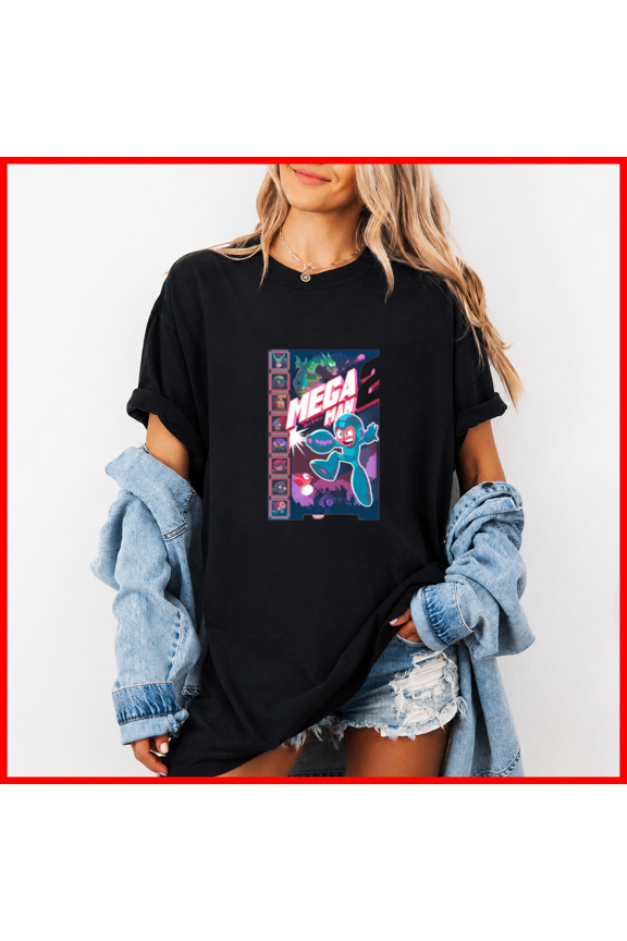 Robot Masters Mega Man 2 Gaming Retro Graphic Fan Gift Unisex T-Shirt, up to size 5XL