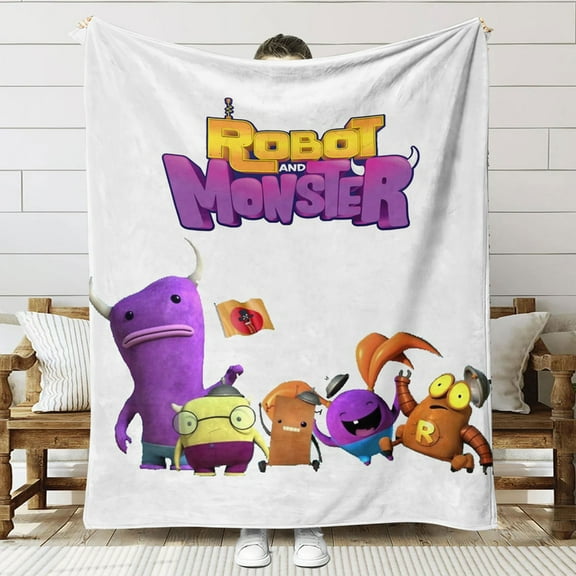Robot Monster Throw Blanket Gifts for Fans Lover Girls Boys Women Present Hoodie Him Bed 40"x50"