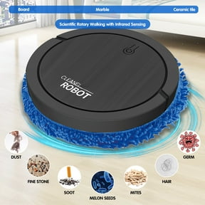 Robot Mop Basdi Intelligent Auto Mopping Robot - Silent Dry and Wet Sweeping Machine for Floors | Smart Navigation, Reusable Cloth, Effortless Cleaning for Busy Homes, Dry Wet Sweeping Robot, White