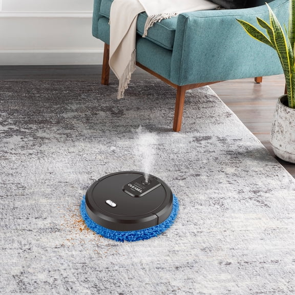 Robot Mop with Self-Emptying Base, 60min Cleaning, 360 Full-Surround Wipe Smart Robot Vacuum Cleaner Sweeping Mopping Smart Mop with Humidifying Function, Wet and Dry Available