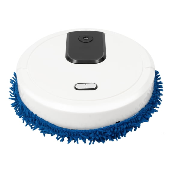 Robot Mop with Self-Emptying Base, 60min Cleaning, 360 Full-Surround Wipe Smart Robot Vacuum Cleaner Sweeping Mopping Smart Mop with Humidifying Function, Wet and Dry Available (White)