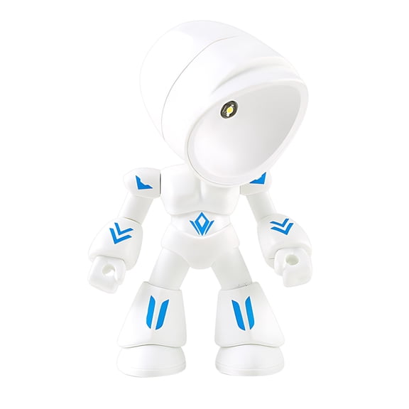 Robot Night Light Magnetic Suction, Adjustable Angle LED Bedside Lamp One Touch Control Soft Warm Glow, Cute Desktop Decor Light for Bedroom Office Gift