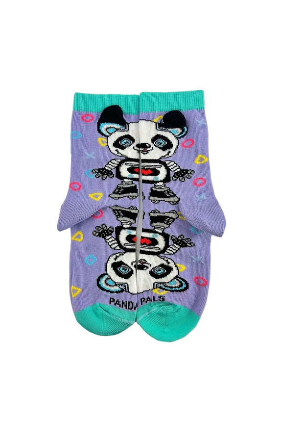 Robot Panda Socks from the Sock Panda (Ages 3-7) Size: Small (Age 3-5)