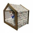 thumbnail image 1 of Robot Pet House, Various Different Super Robot Set in Cartoon Style Fantasy Futuristic Machine, Outdoor & Indoor Portable Dog Kennel with Pillow and Cover, 5 Sizes, Multicolor, by Ambesonne, 1 of 5