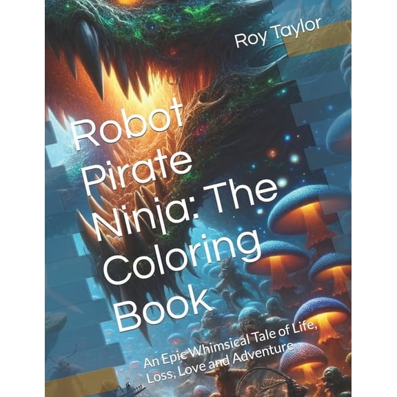 Robot Pirate Ninja: Robot Pirate Ninja: The Coloring Book: An Epic Whimsical Tale of Life, Loss, Love and Adventure (Paperback)