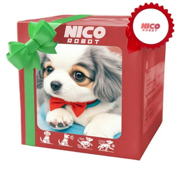 Robot Puppy, My Puppy Robot, My Realistic Robot Puppy, Walks, sits, barks and runs like a real dog, Realistic Robot Puppy, Soft Interactive Companion, St. Bernard Gray(bagged)