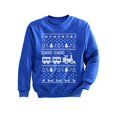 thumbnail image 1 of Robot Santa Ugly Christmas Sweater Kids Sweatshirt Train Long Sleeve T-Shirt 2T Blue, 1 of 5