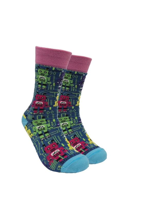 Robot Socks from the Sock Panda (Adult Small - Shoe Sizes 2-5)