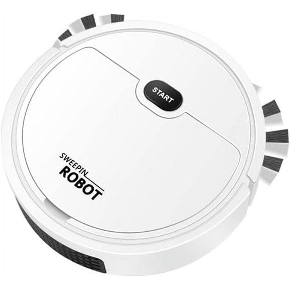 Robot Sweeper with 5.5cm Thin Body, 1200mAh Battery, Extended Brush, Strong Suction, Mopping, Custom Routes, Pet Hair Clean