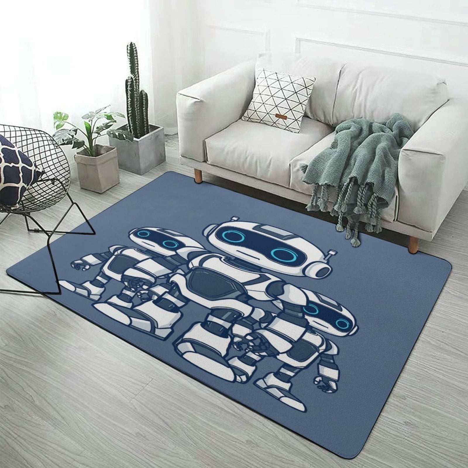 Robot Team Stands United Carpet Large Size Living Room American Style ...