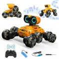 thumbnail image 1 of Robot Toy, 8 Wheels Stunt Robot Toys with 2.4Ghz, Auto-Demonstration, 360° Rotation, LED Eyes，Easy Kid-Friendly Controls for Indoor/Outdoor Play, Gifts and Toys for Kids Aged 6-13, 1 of 12