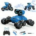 thumbnail image 1 of Robot Toy, 8 Wheels Stunt Robot Toys with 2.4Ghz, Auto-Demonstration, 360° Rotation, LED Eyes，Easy Kid-Friendly Controls for Indoor/Outdoor Play, Gifts and Toys for Kids Aged 6-13, 1 of 12