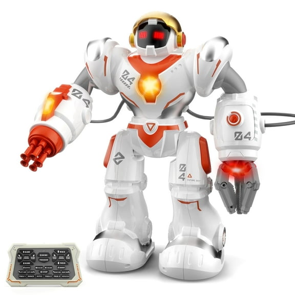 Robot Toys for Kids,Programmable Interactive RC Robot with Voice Control, Singing, Dancing, and Storytelling Functions,Perfect Birthday Gift for Kids 5-7,STEM