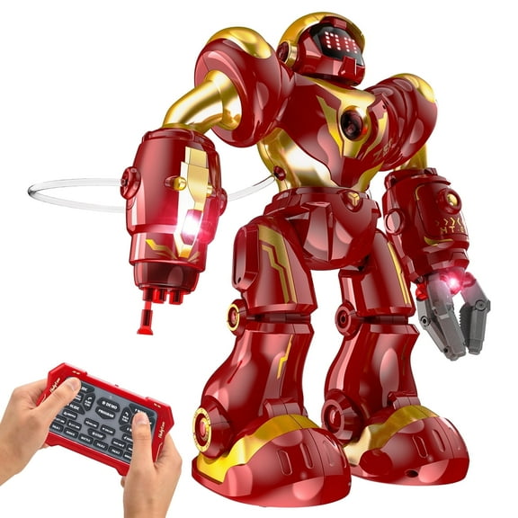 Robot Toys, Programmable Interactive RC Robot with APP Control, Grab and Shoot, Perfect Remote Control Robots Gift for Kids 8-12