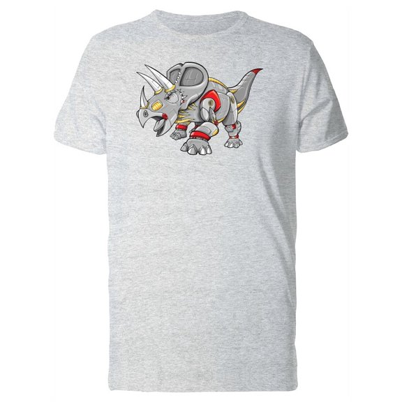 Robot Triceratops Dinosaur   T-Shirt Men -Image by Shutterstock, Male x-Large