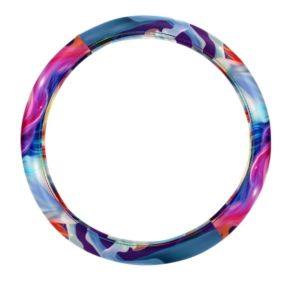 Robot Unicorn Attack 14.5 Inch Printing PVC Leather Car Wheel Cover, Steering Wheel Covers, Auto Accessories