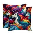 thumbnail image 1 of Robot Unicorn Attack Covers - Set of 2 Throw Pillow Covers with Unique Patterns for Living Room Decor - Available in 16x16, 18x18, and 20x20 Inches Throw Pillows for All Occasions, 1 of 6