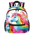 thumbnail image 1 of Robot Unicorn Attack Cute Book Bag with Adjustable Shoulder Strap, Large Capacity, Printed Design - Cute Accessories Backpack, 1 of 1