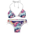 thumbnail image 1 of Robot Unicorn Attack Detachable Sponge Adjustable Strap Bikini Set 2-Pack Swimwear Swimsuit.SceneManagement Beach Pool Party Vacation., 1 of 6