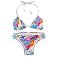 thumbnail image 1 of Robot Unicorn Attack Detachable Sponge Adjustable Strap Bikini Set Two-Pack Swim Suits - Ideal for Beach and Pool Scenes, 1 of 6