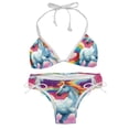thumbnail image 1 of Robot Unicorn Attack Detachable Sponge Adjustable Strap Bikini Set Two-Pack Swimsuit Women Swim Suit, 1 of 6