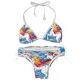 thumbnail image 1 of Robot Unicorn Attack Detachable Sponge Adjustable Strap Bikini Set Two-Pack Swimsuit Women Swimwear, 1 of 6