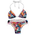 thumbnail image 1 of Robot Unicorn Attack Detachable Sponge Adjustable Strap Bikini Set Two-Pack for Various Scenes, 1 of 6