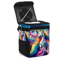 thumbnail image 1 of Robot Unicorn Attack Foldable Car Garbage Can with Lid, Leak-Proof Mini Trash Can, Hanging Storage Bag - Car Trash Bin for Travel and Commuting, 1 of 6