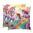 thumbnail image 1 of Robot Unicorn Attack Set of 2 Velvet Throw Pillow Covers Inserts with 16x16, 18x18, 20x20 Inches Chair Pillow Covers - Unique Patterns for Throw Pillows for Various Occasions, 1 of 6